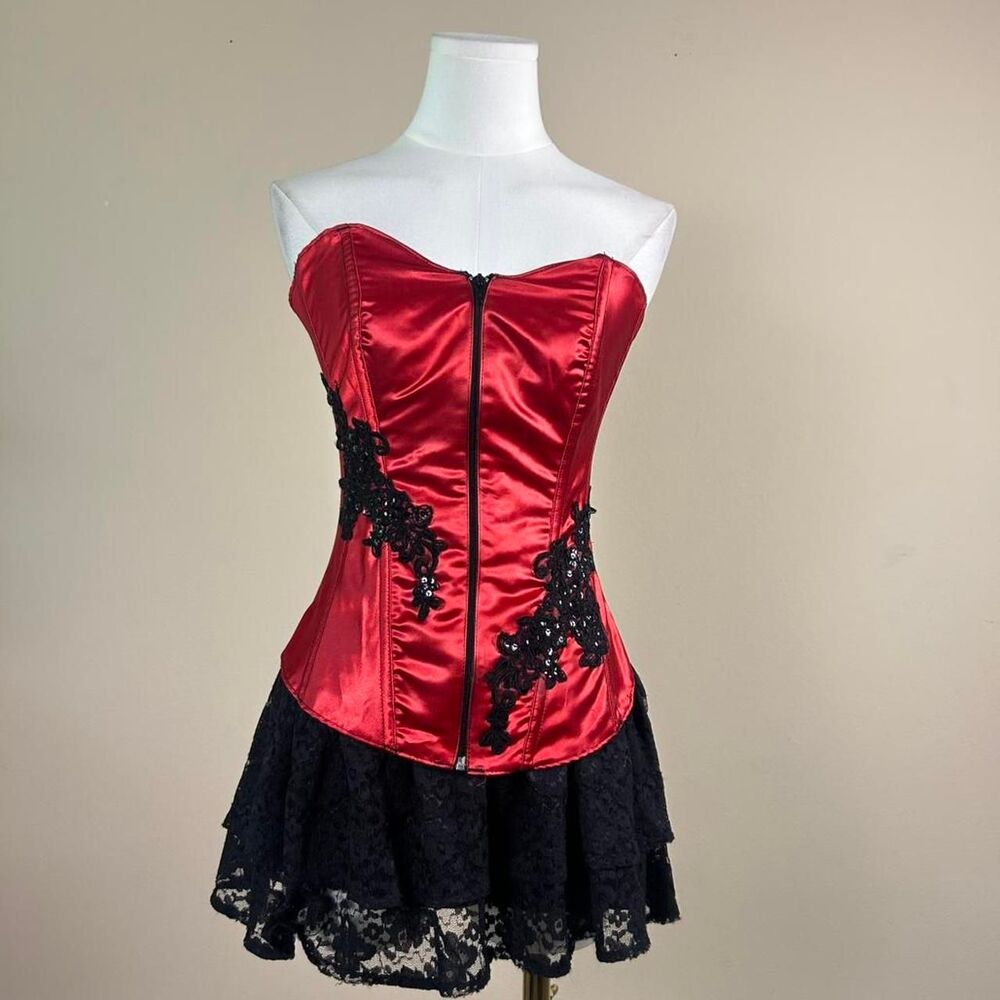 Tesa Vampy Zip-up Whimsigoth Corset